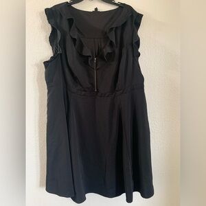 Torrid Black Ruffle Mini Dress